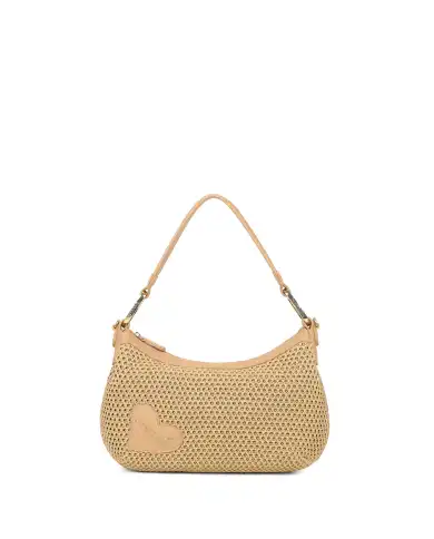 BRACCIALINI BORSA BETH TRICOT CAMMELLO