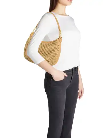 BRACCIALINI BORSA BETH TRICOT CAMMELLO