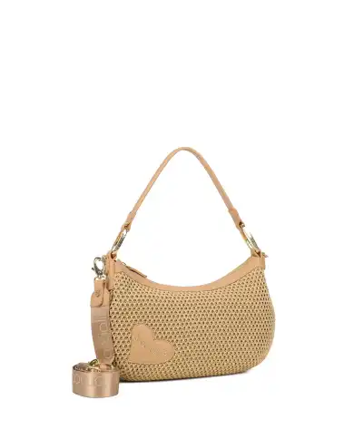 BRACCIALINI BORSA BETH TRICOT CAMMELLO