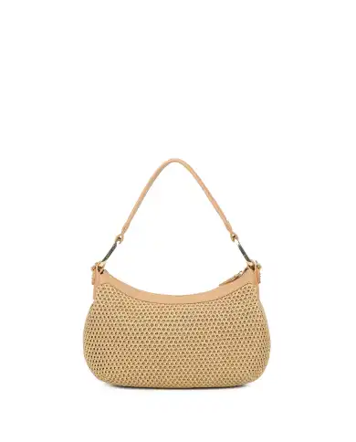 BRACCIALINI BORSA BETH TRICOT CAMMELLO