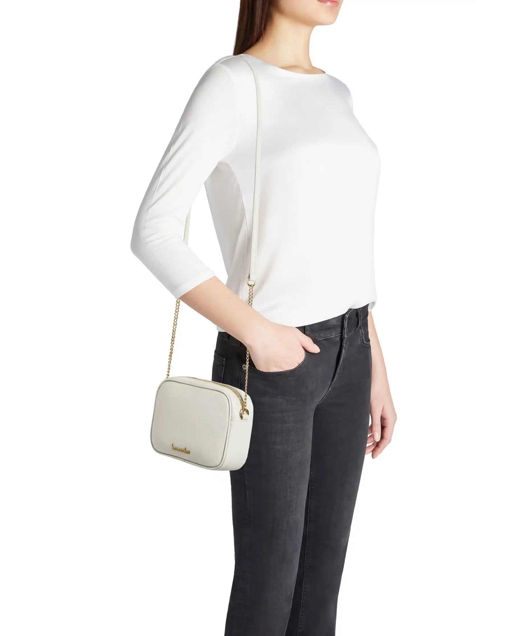 BRACCIALINI BORSA DOLLY BIANCO