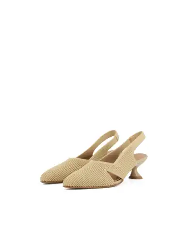 MISS ELASTIC SLING BACK REINE BEIGE