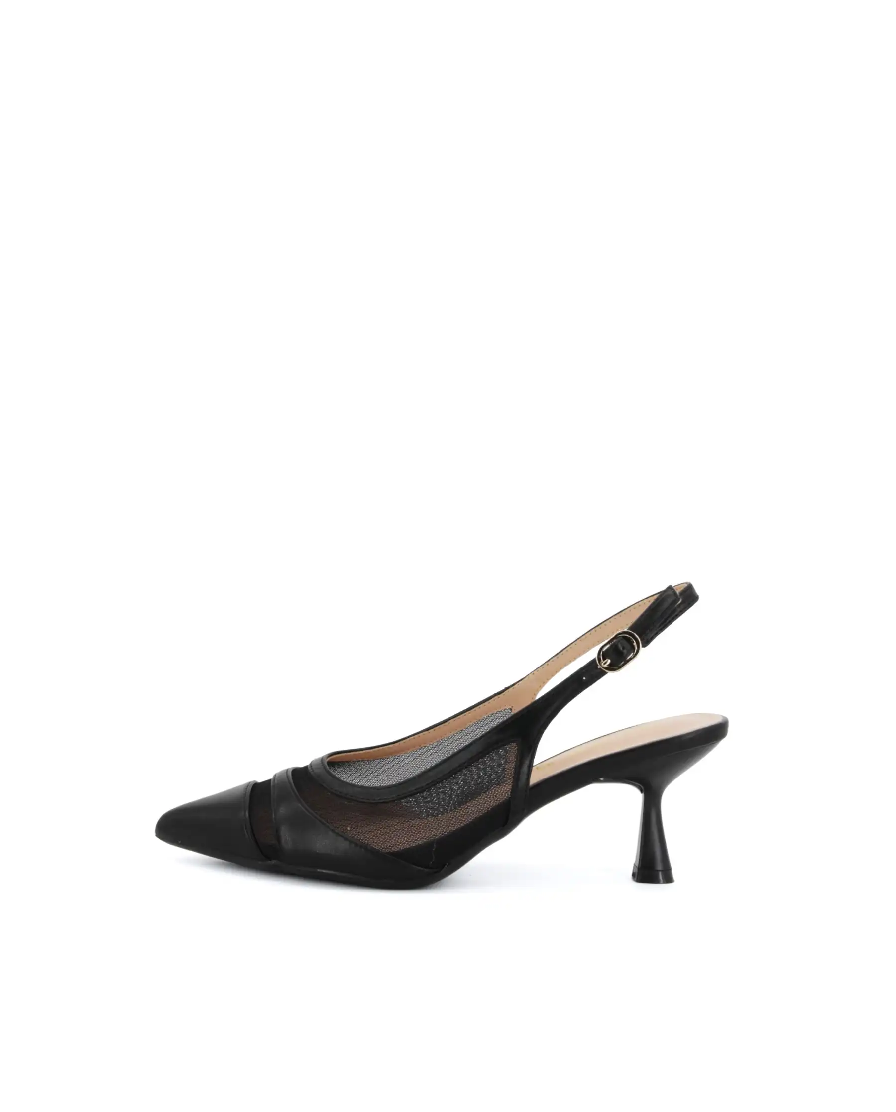 CLAUD•V SLING BACK NERO
