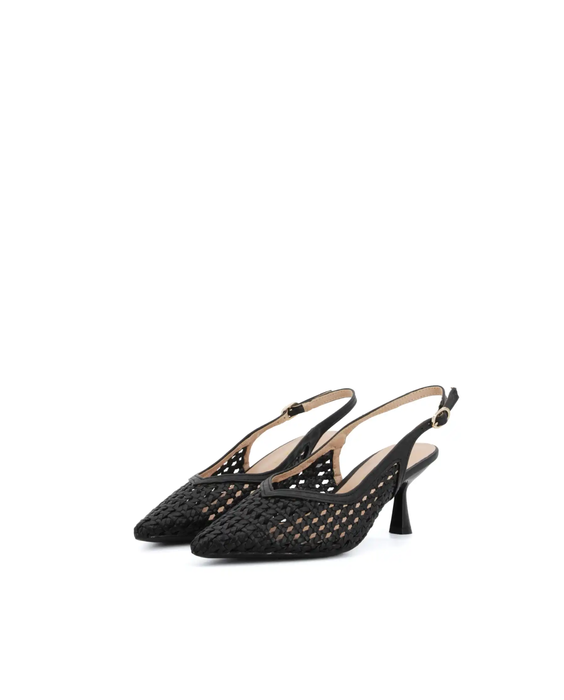 CLAUD•V SLING BACK NERO