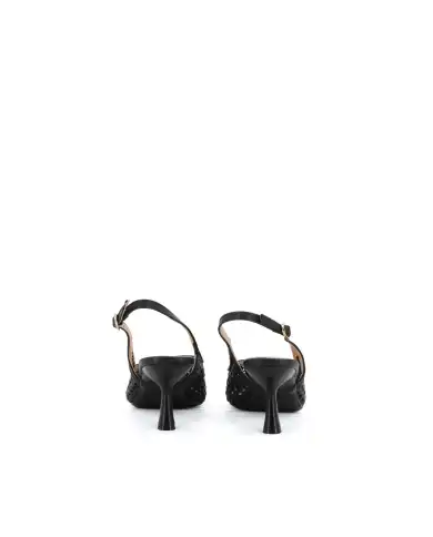 CLAUD•V SLING BACK NERO