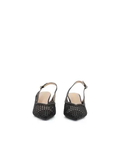CLAUD•V SLING BACK NERO