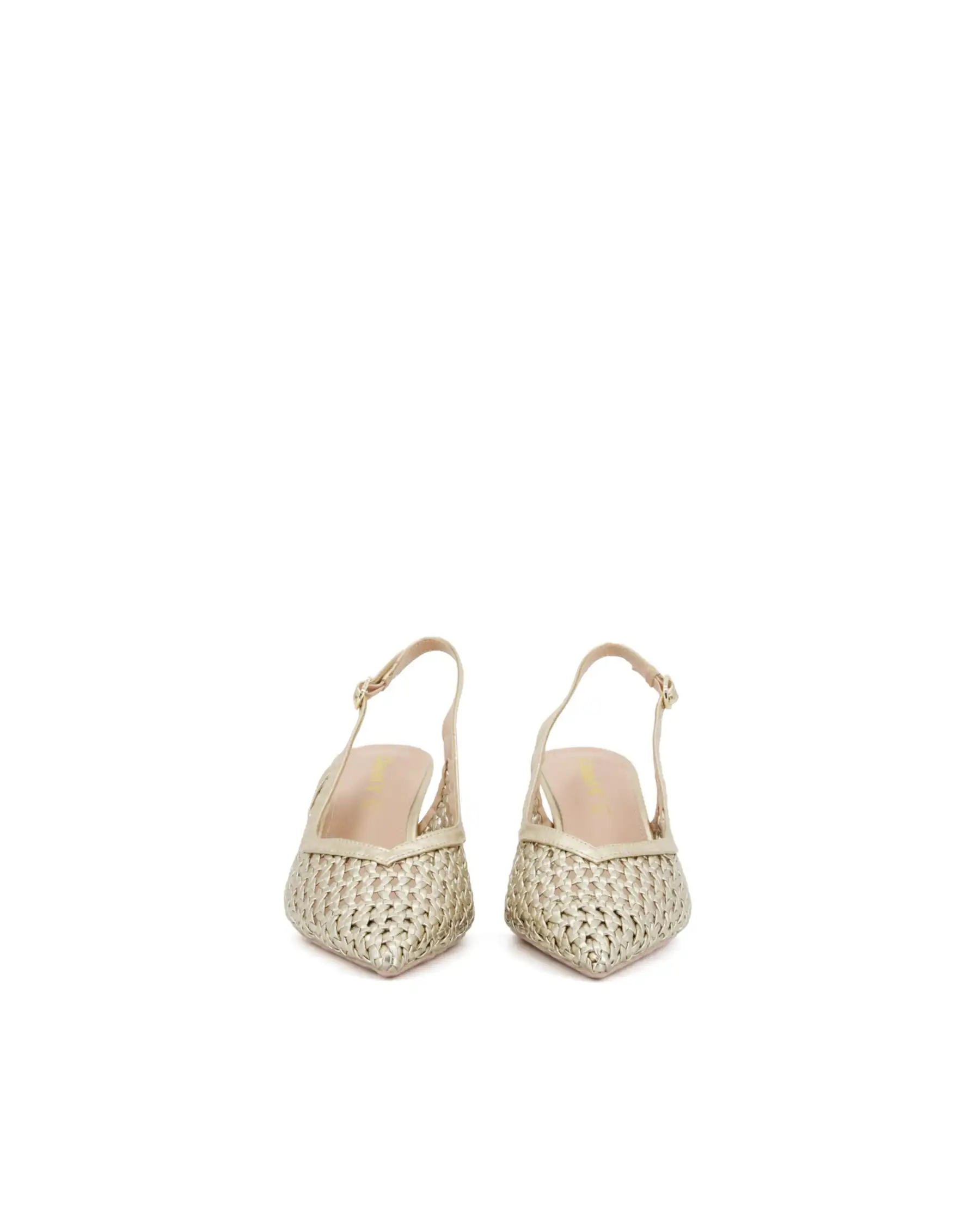 CLAUD•V SLING BACK PLATINO