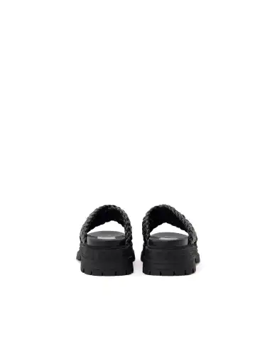 BUFFALO CIABATTINE LENNOX CROSS NERO
