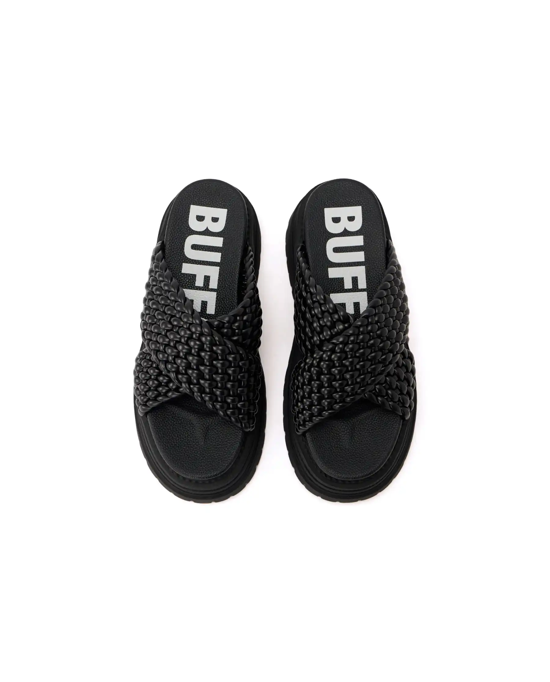 BUFFALO CIABATTINE LENNOX CROSS NERO