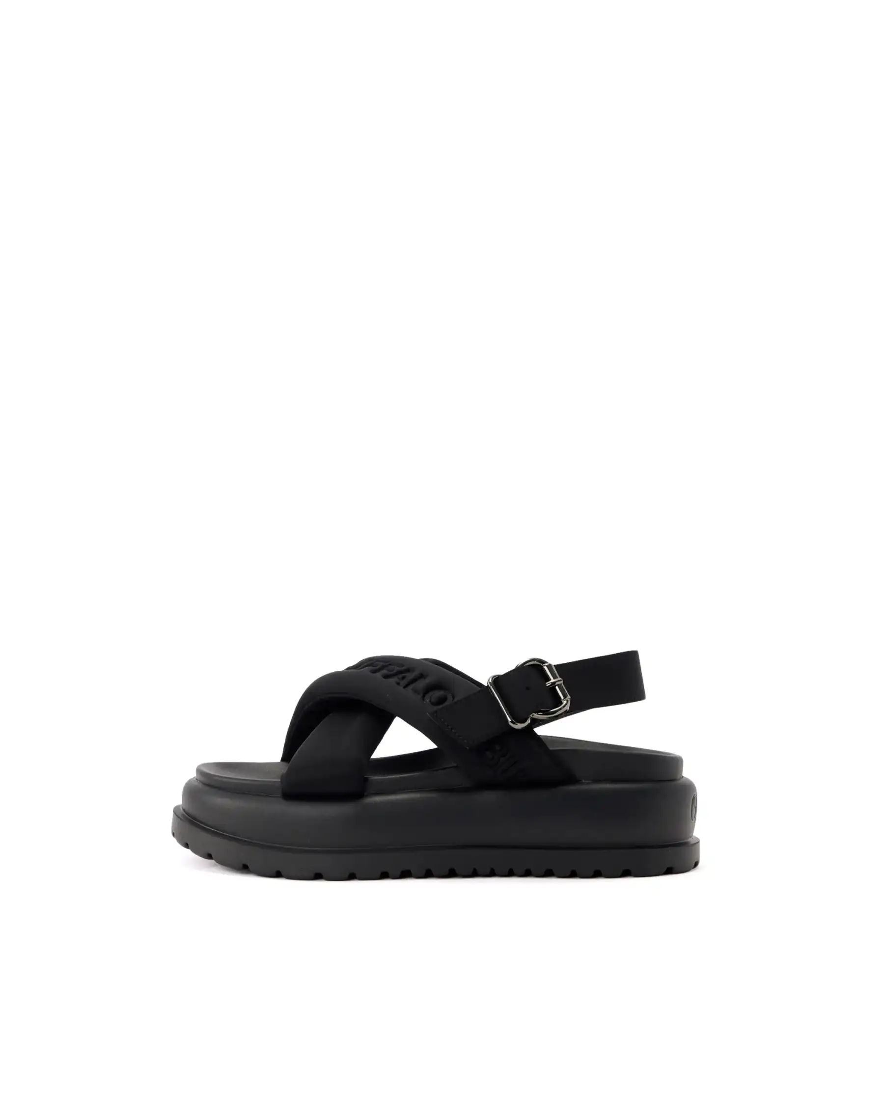 BUFFALO SANDALI PALMA CROSS NERO