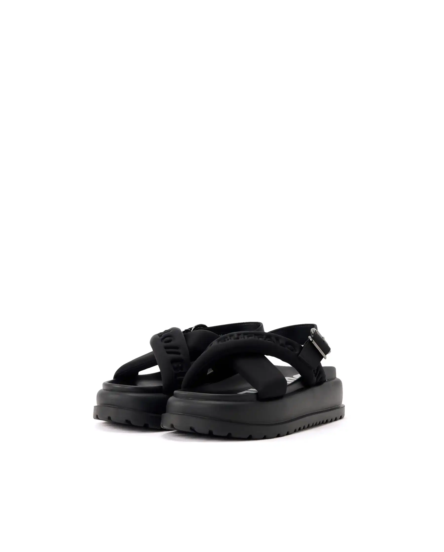BUFFALO SANDALI PALMA CROSS NERO