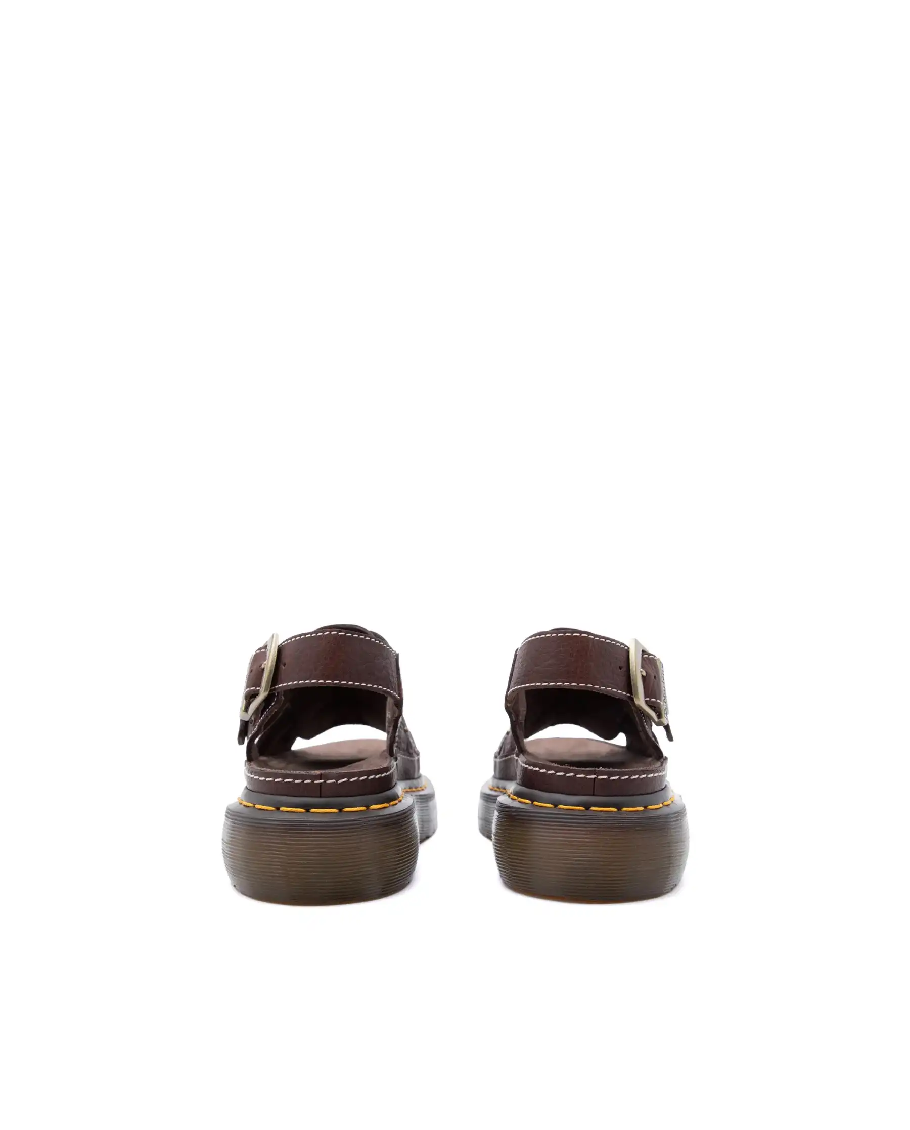 DR. MARTENS SANDALI WRENLIE FLOWER MARRONE