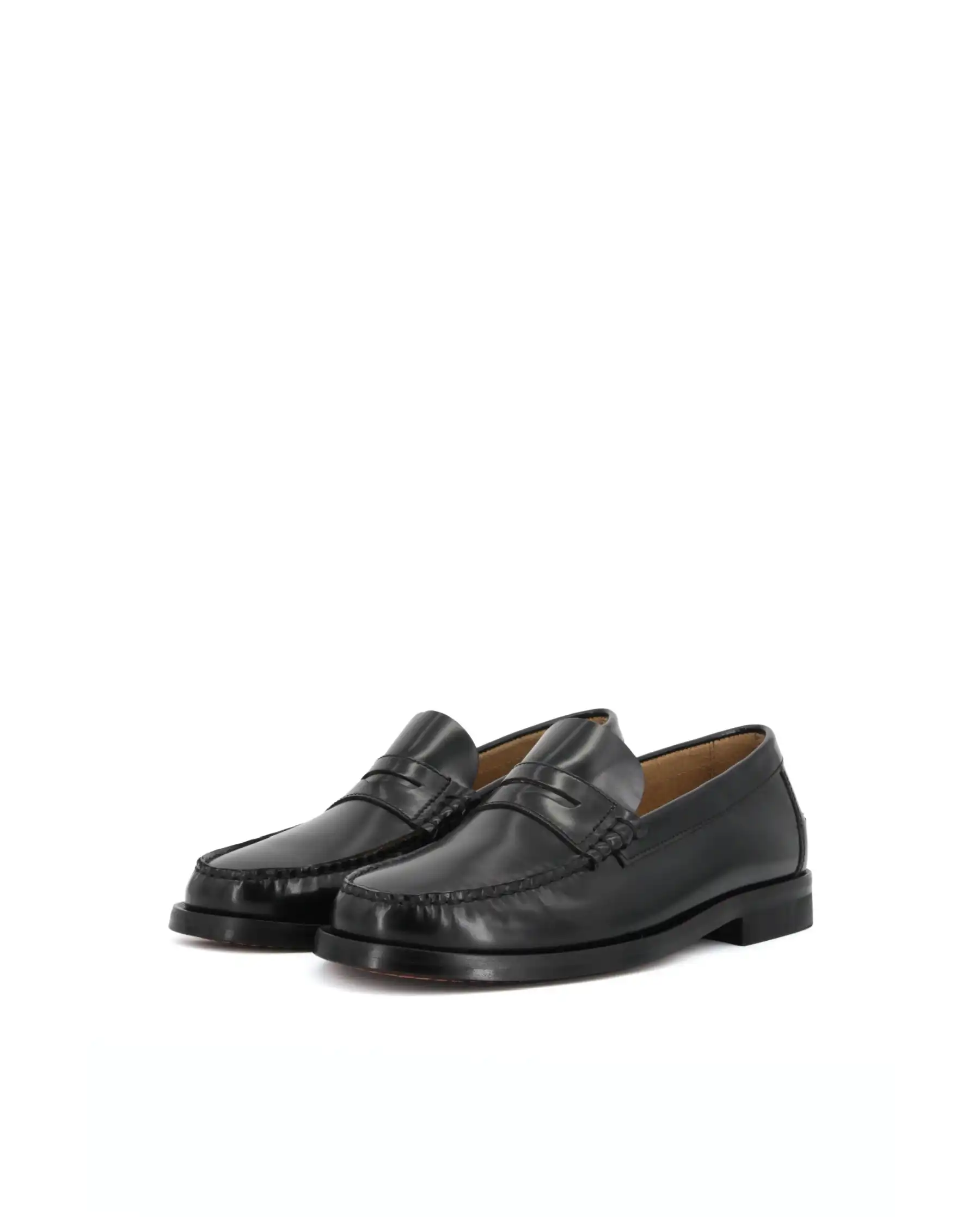 ANTICA CUOIERIA MOCASSINI GLOSS NERO