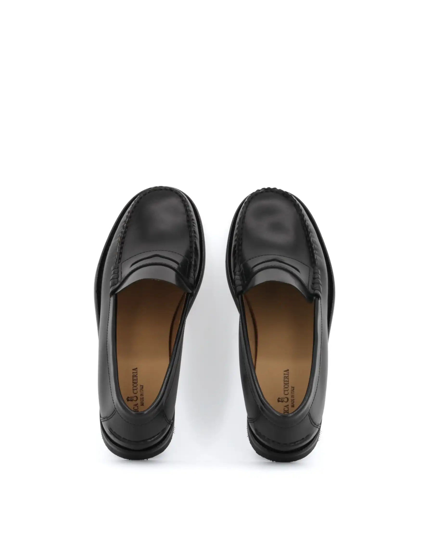 ANTICA CUOIERIA MOCASSINI GLOSS NERO