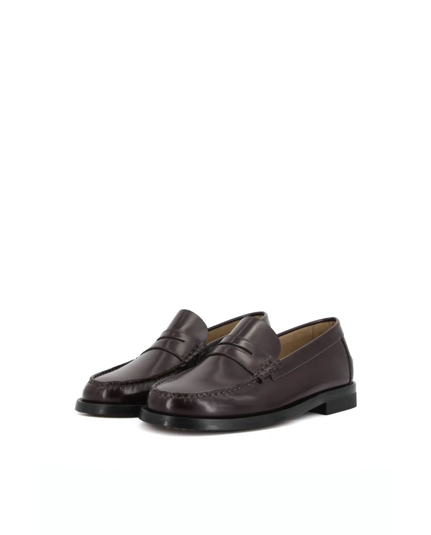 ANTICA CUOIERIA MOCASSINI GLOSS BORDEAUX
