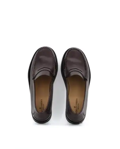 ANTICA CUOIERIA MOCASSINI GLOSS BORDEAUX