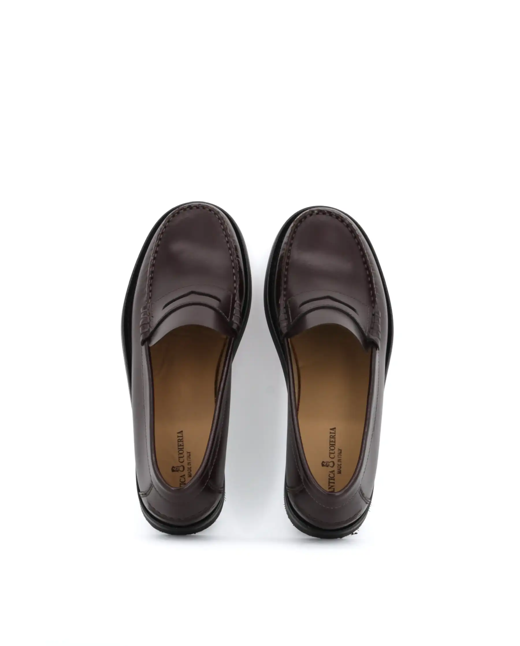 ANTICA CUOIERIA MOCASSINI GLOSS BORDEAUX