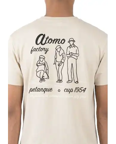 ATOMO FACTORY T-SHIRT RICAMATA BEIGE