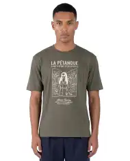 ATOMO FACTORY T-SHIRT RICAMATA VERDE MILITARE