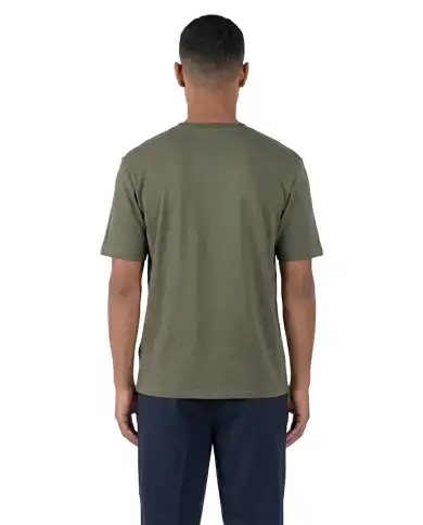 ATOMO FACTORY T-SHIRT RICAMATA VERDE MILITARE
