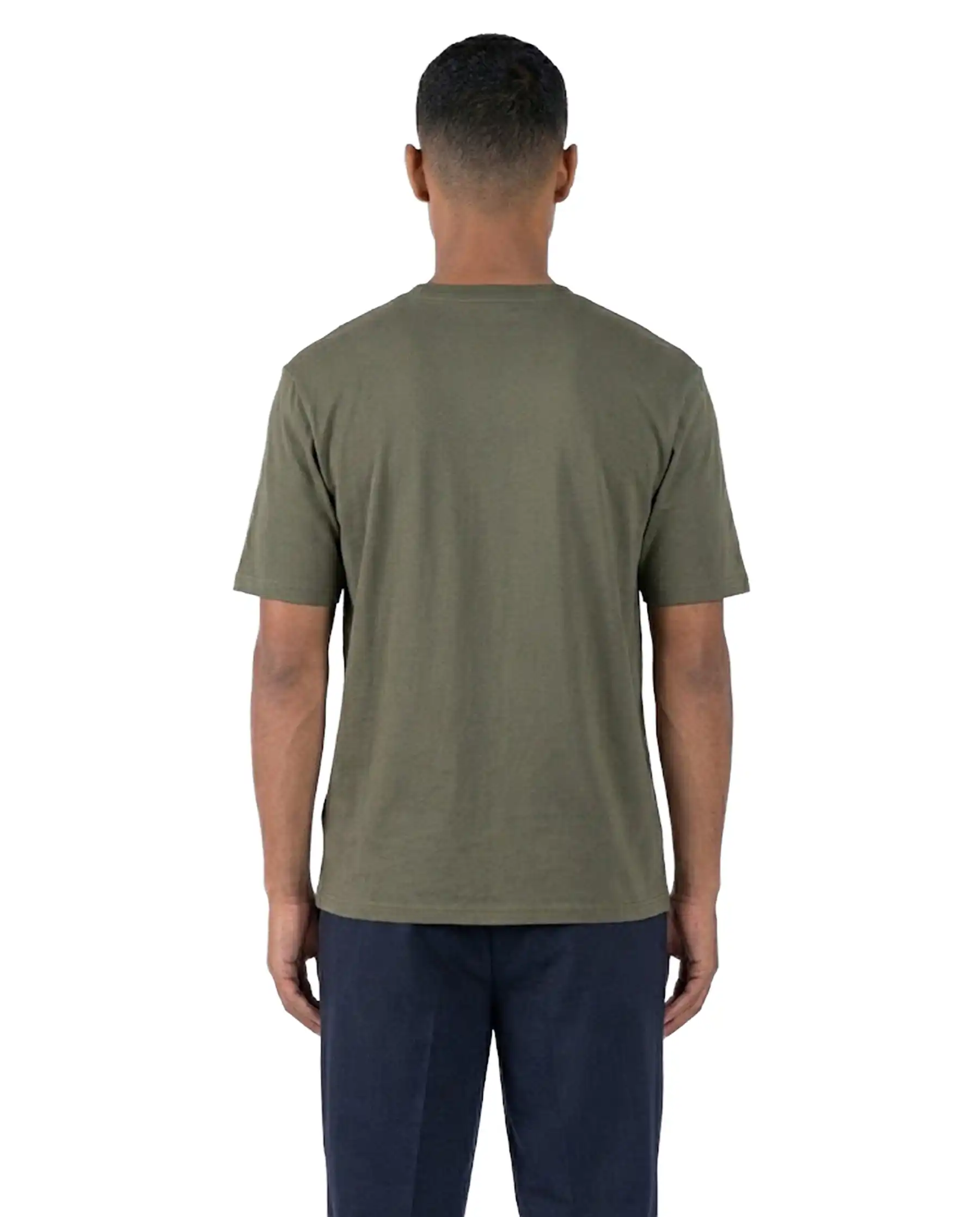ATOMO FACTORY T-SHIRT RICAMATA VERDE MILITARE