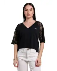 LIU JO T-SHIRT NERO