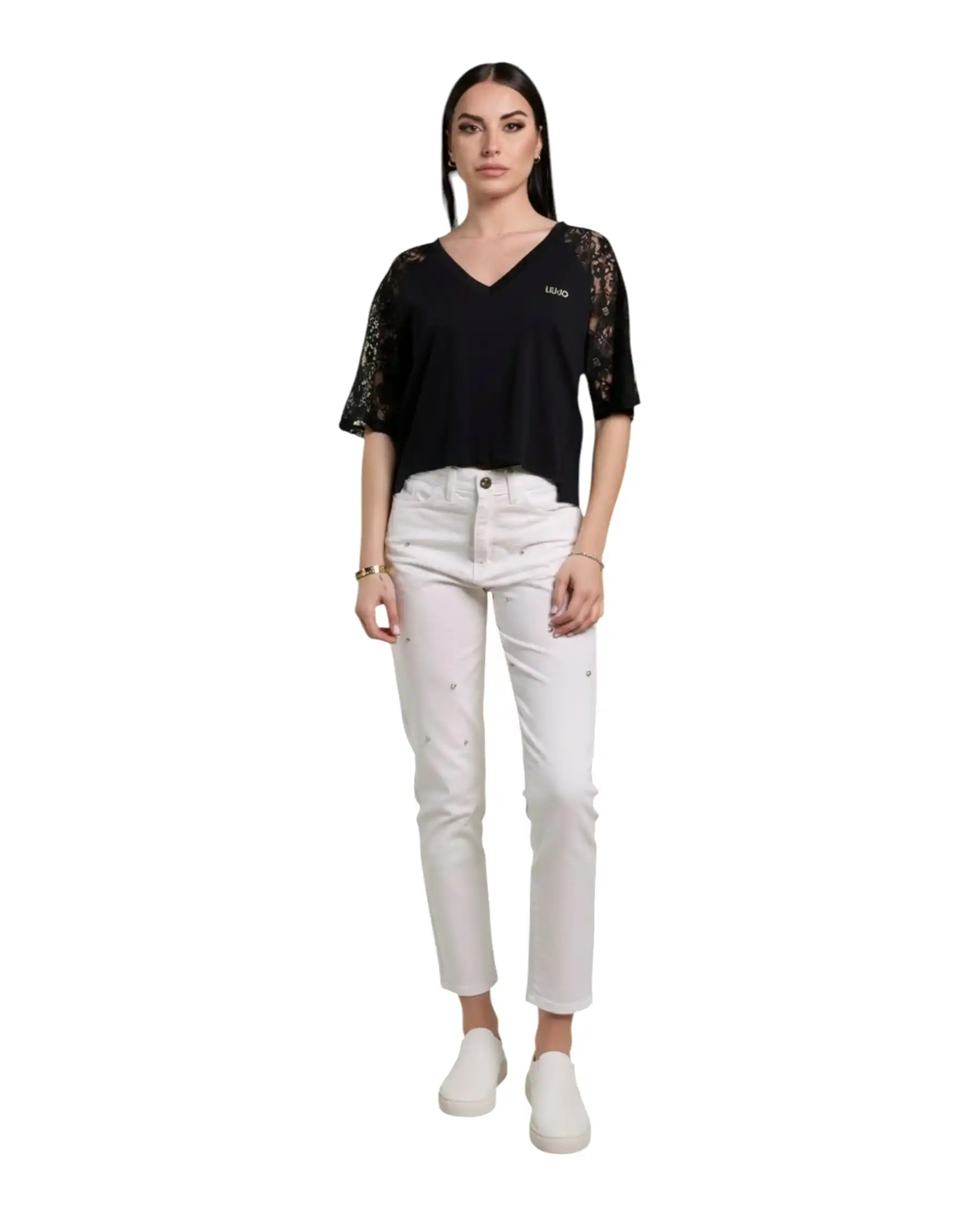 LIU JO T-SHIRT NERO