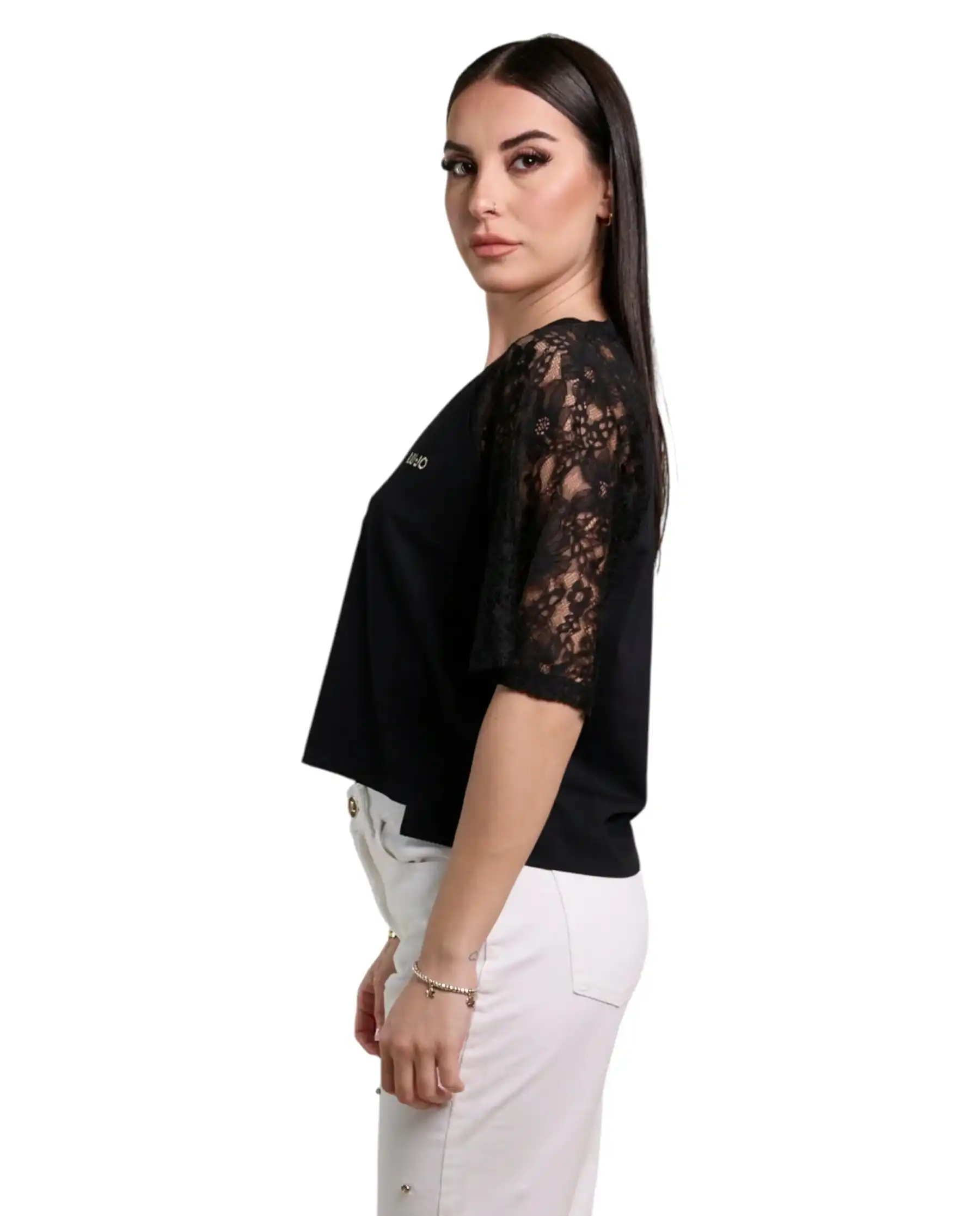 LIU JO T-SHIRT NERO