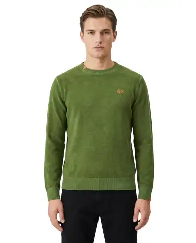SUN 68 MAGLIONE LIGHT SPECIAL DYED VERDE