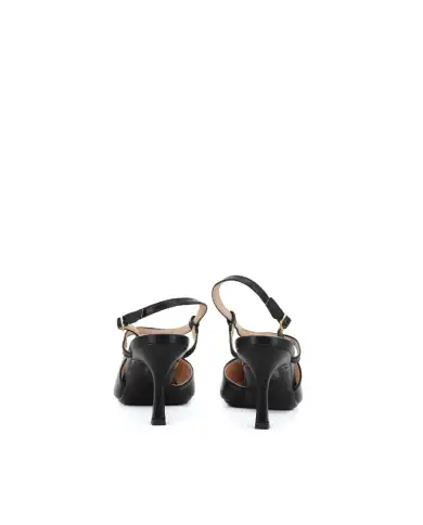 CLAUD•V SLING BACK NERO