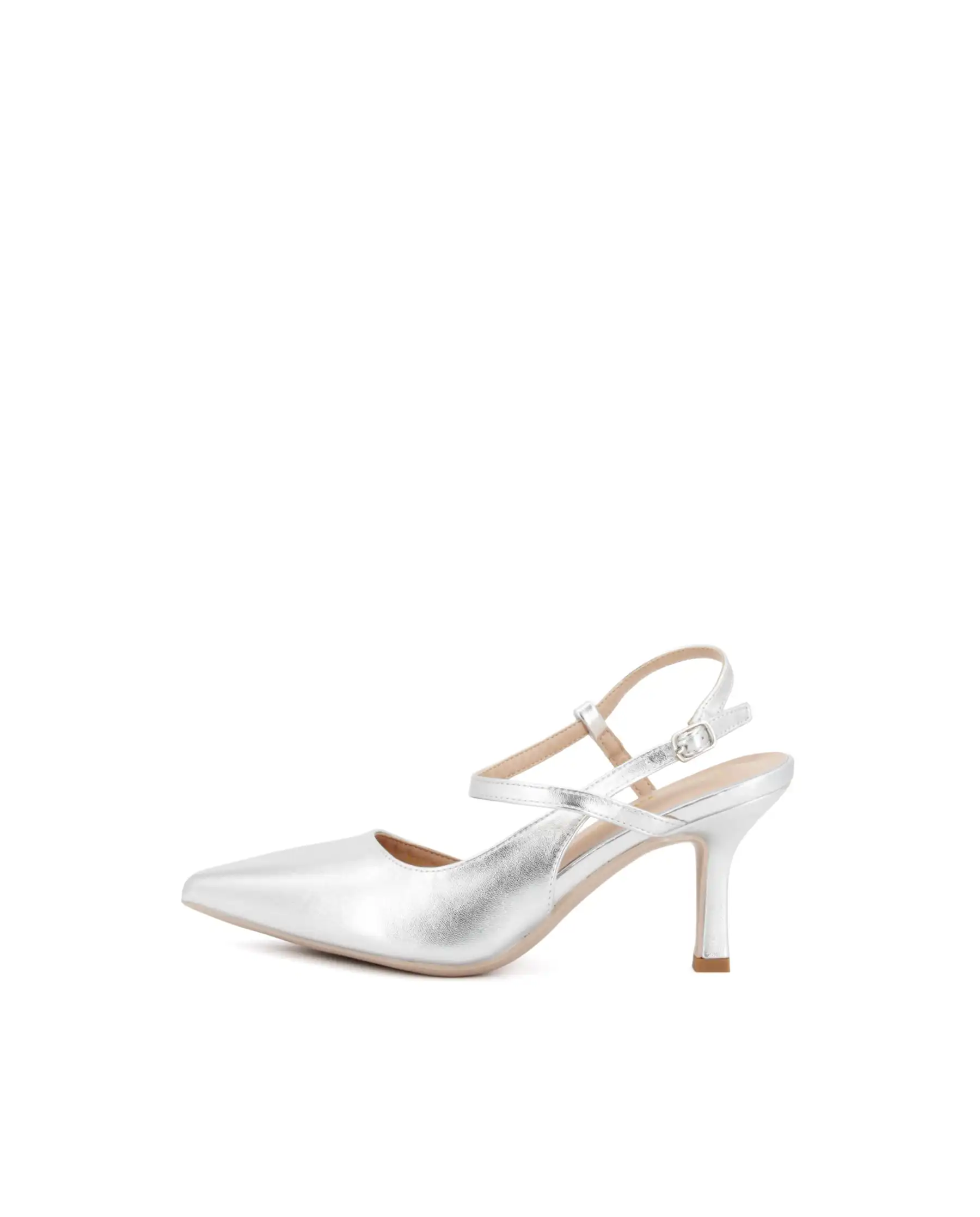 CLAUD•V SLING BACK ARGENTO