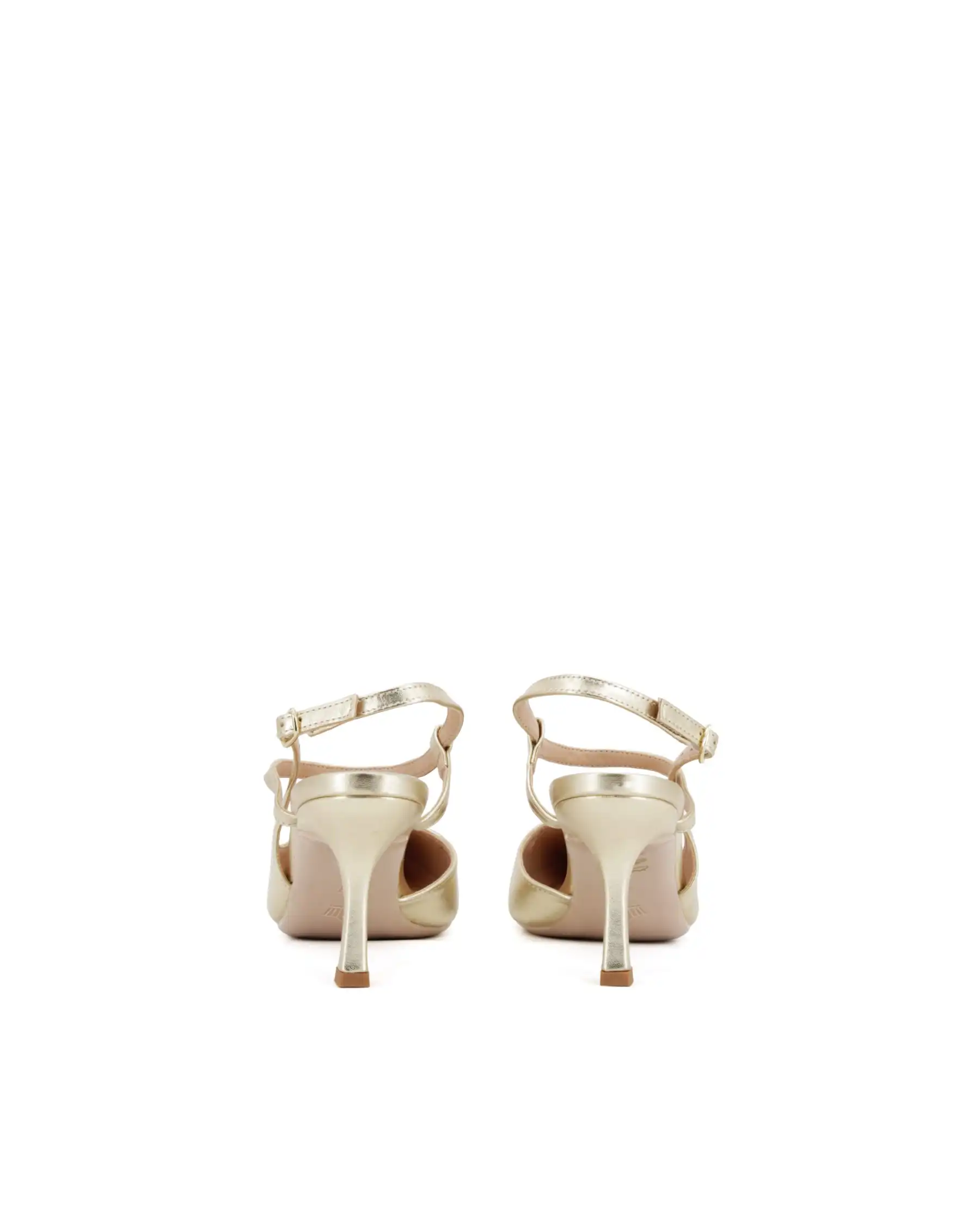 CLAUD•V SLING BACK PLATINO