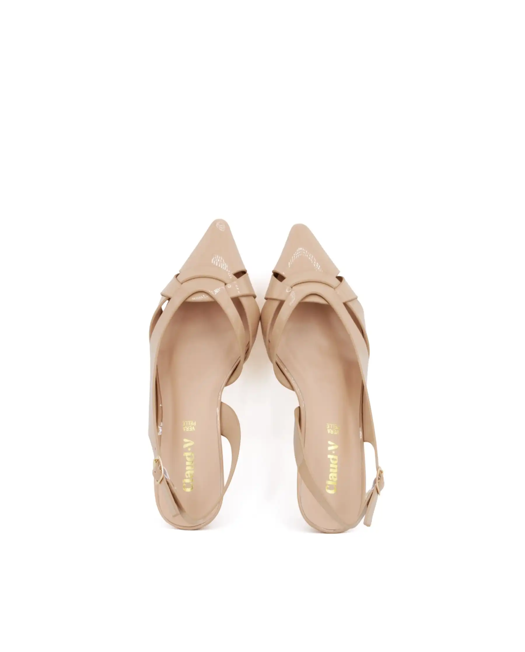 CLAUD•V SLING BACK BEIGE
