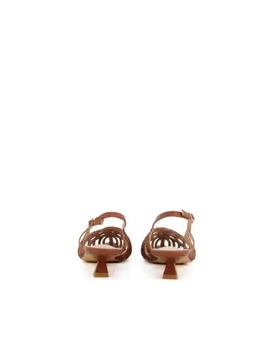 CLAUD•V SLING BACK CUOIO