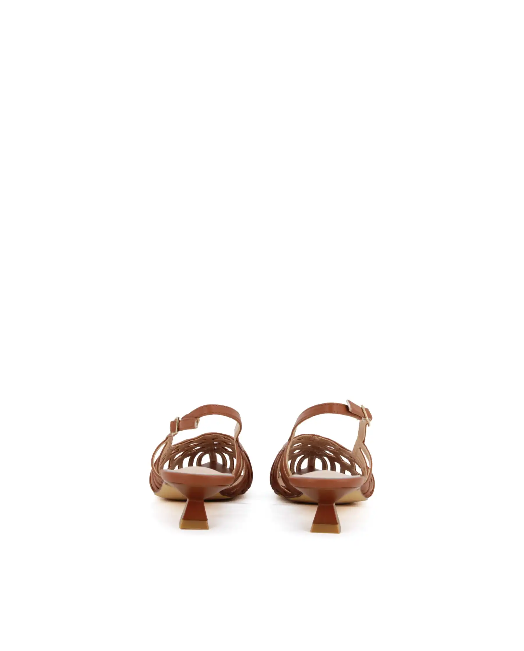 CLAUD•V SLING BACK CUOIO