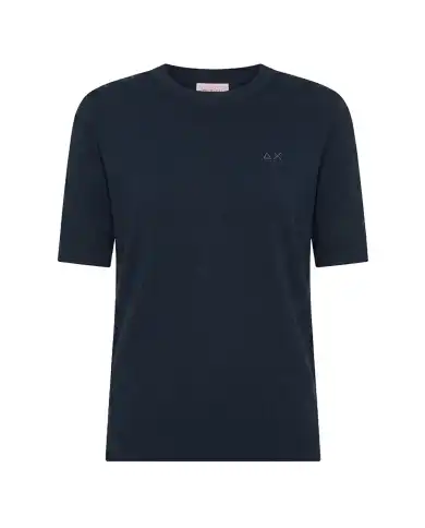 SUN 68 T-SHIRT SWEATER BLU