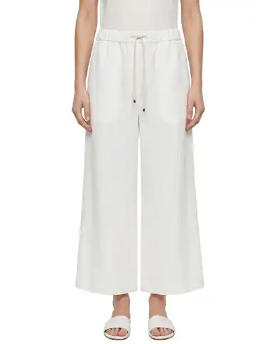 SUN 68 PANTALONI GAMBA LARGA BIANCO