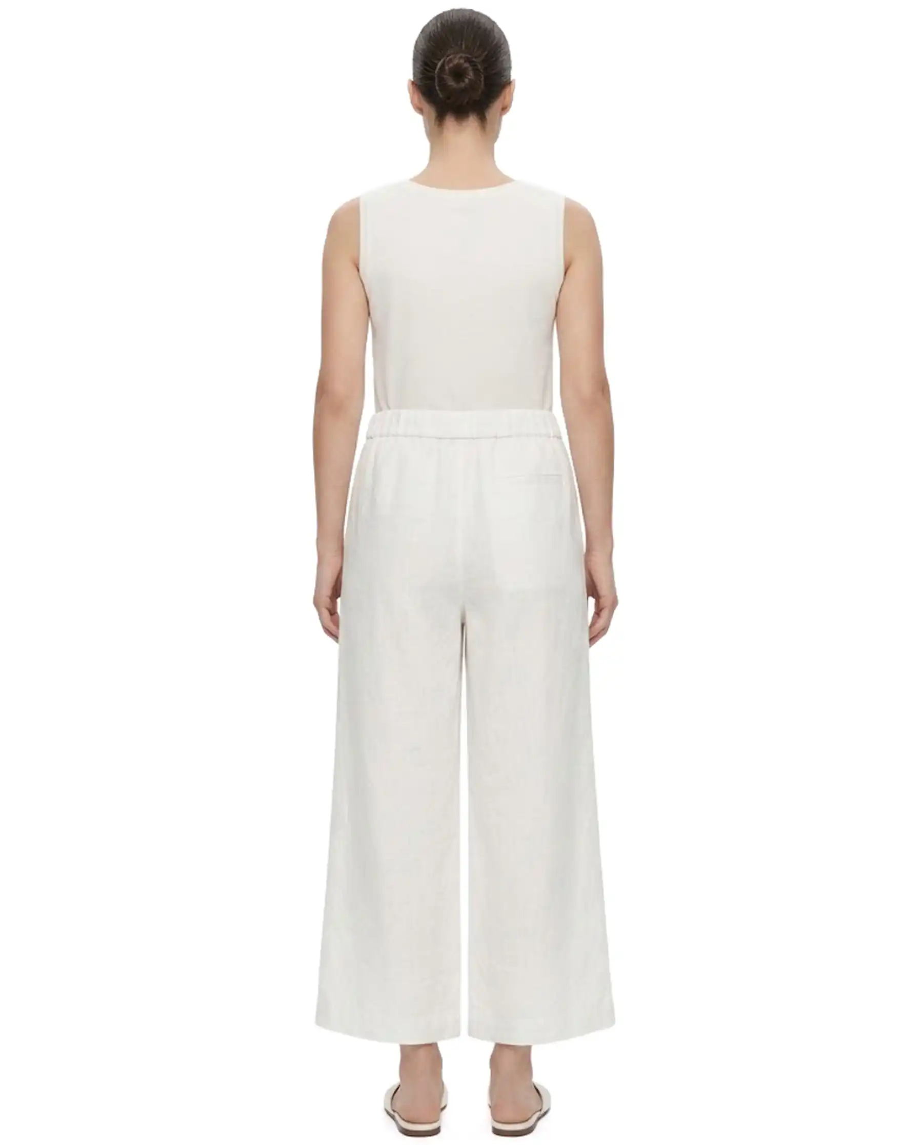 SUN 68 PANTALONI GAMBA LARGA BIANCO