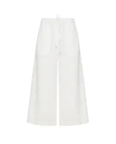 SUN 68 PANTALONI GAMBA LARGA BIANCO