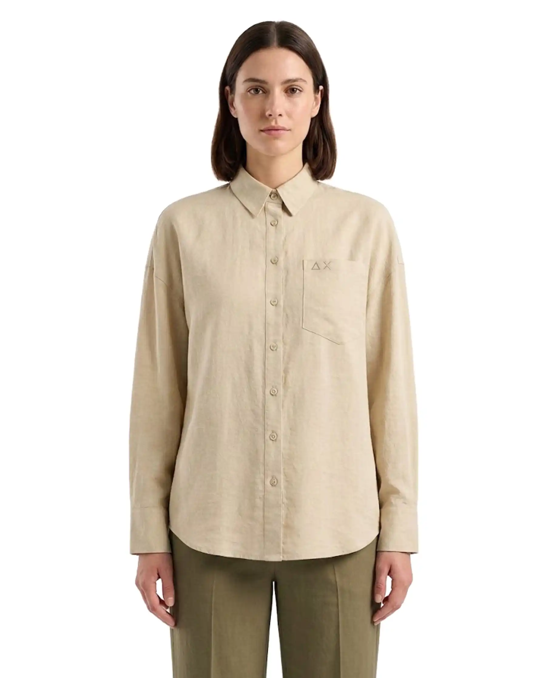 SUN 68 CAMICIA OVER BEIGE