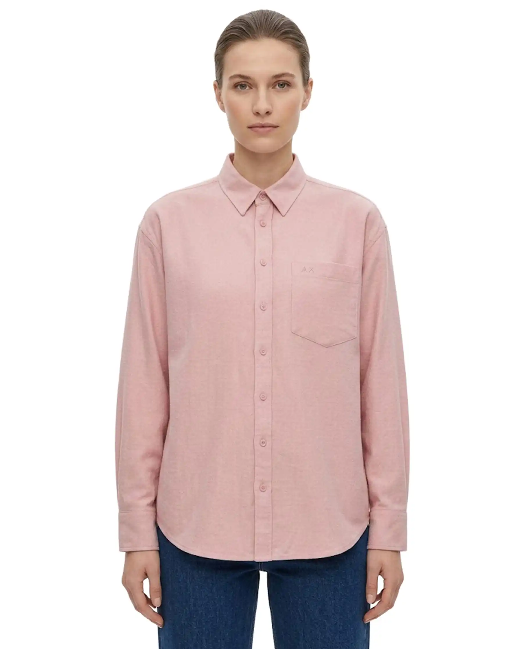 SUN 68 CAMICIA OVER ROSA