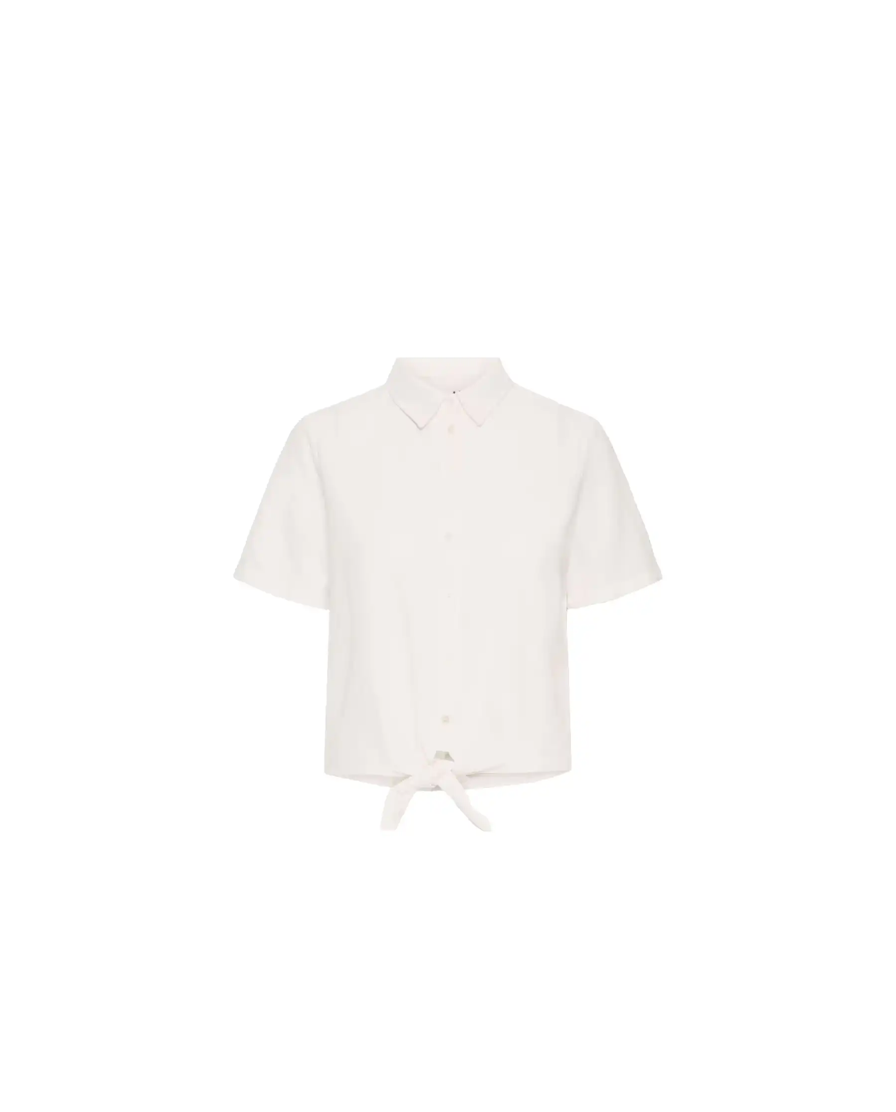 ICHI CAMICIA LINNO BIANCO