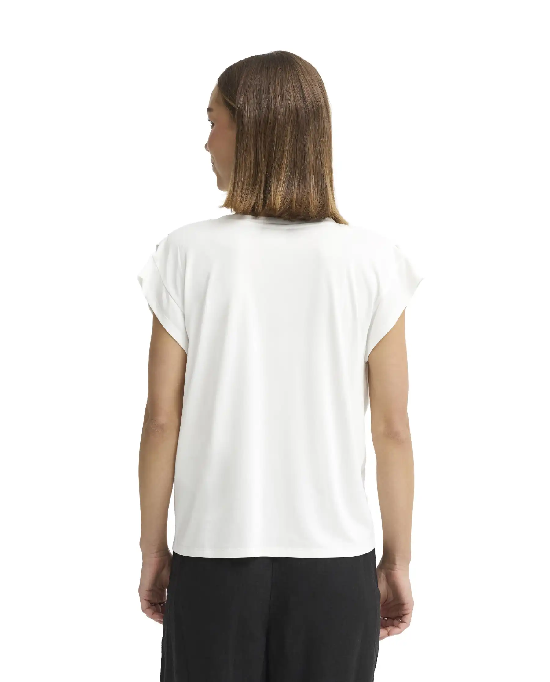 ICHI T-SHIRT LISKEN BIANCO