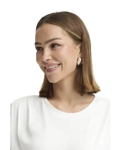 ICHI T-SHIRT LISKEN BIANCO