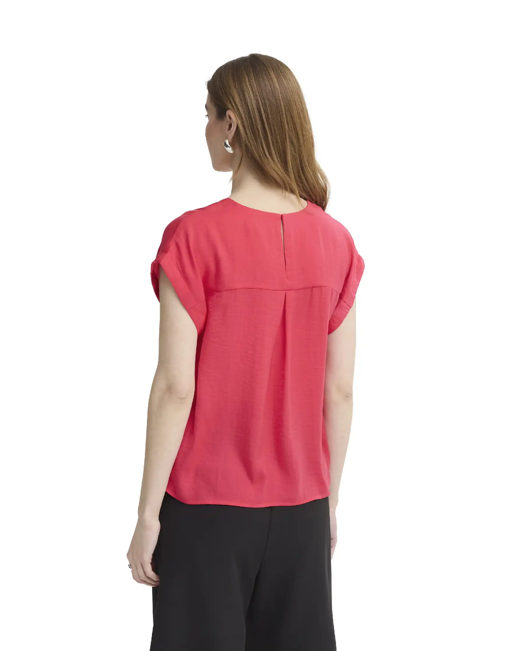 ICHI T-SHIRT CRISSY FUCSIA