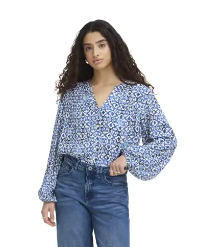 ICHI CAMICIA MARRAKECH AZZURRO