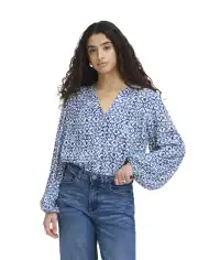 ICHI CAMICIA MARRAKECH AZZURRO