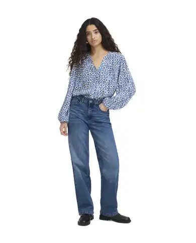 ICHI CAMICIA MARRAKECH AZZURRO