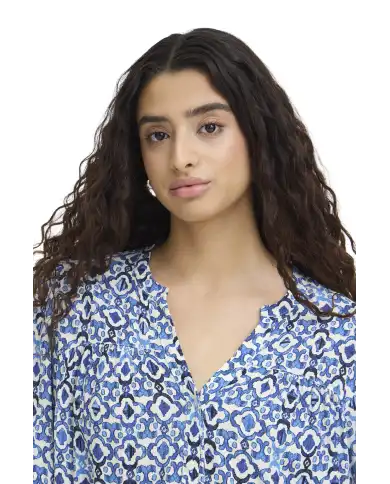 ICHI CAMICIA MARRAKECH AZZURRO