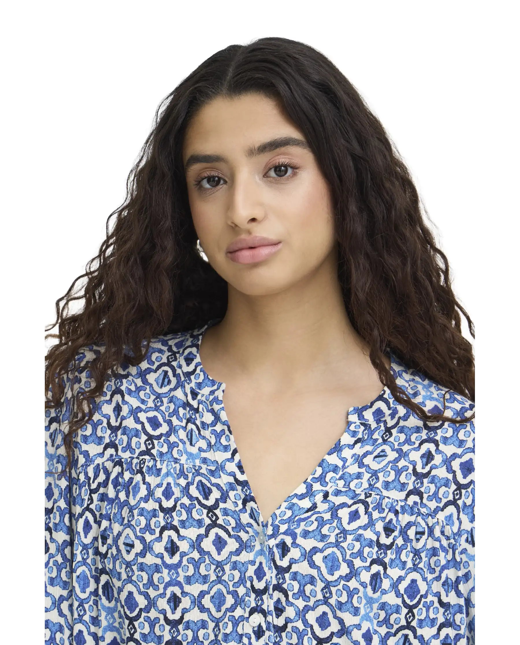 ICHI CAMICIA MARRAKECH AZZURRO